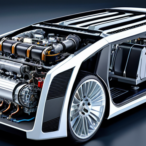 Home 25 Evolution of Automotive Engineering**
A professional, highly detailed cutaway view of a sophisticated modern vehicle powertrain. The image showcases the intricate mechanical components of a compact, efficient internal combustion engine, alongside an advanced electric motor and an integrated, high-density battery pack. The setting is a pristine, high-tech automotive engineering laboratory, with clean surfaces and subtle technical schematics in the background. The lighting highlights the precision engineering and innovative design. Perfect anatomy, correct proportions, natural pose, well-formed components, proper engineering, natural body proportions (applied to mechanical integrity), UHD, cinematic quality, high resolution, professional photography, safe for work, appropriate content, fully clothed (for any potential, incidental human presence, although the focus is on machinery), professional.
**