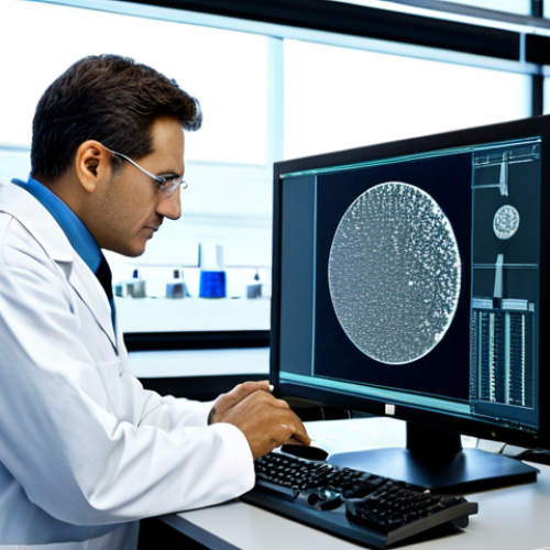 Home 9 **
"A metallurgist in a clean lab environment, examining a microscopic image of steel on a computer screen, wearing professional attire, fully clothed, safe for work, appropriate content, professional, perfect anatomy, correct proportions, natural pose, high resolution image, studying grain boundaries, scientific instruments visible in the background."
**