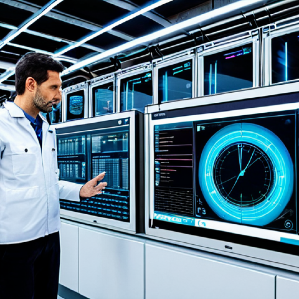기계공학 산업기계시스템 - The Connected Spanish Factory of Tomorrow**

    A vibrant, futuristic factory floor in Valencia, Sp...