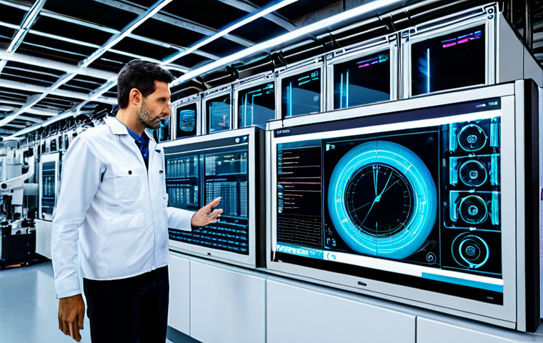 기계공학 산업기계시스템 - The Connected Spanish Factory of Tomorrow**

    A vibrant, futuristic factory floor in Valencia, Sp...