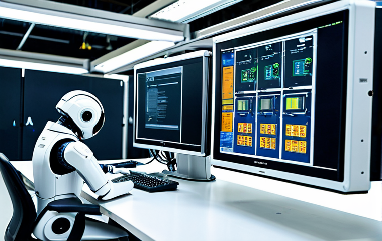 기계공학 산업기계시스템 - The Connected Spanish Factory of Tomorrow**

    A vibrant, futuristic factory floor in Valencia, Sp...