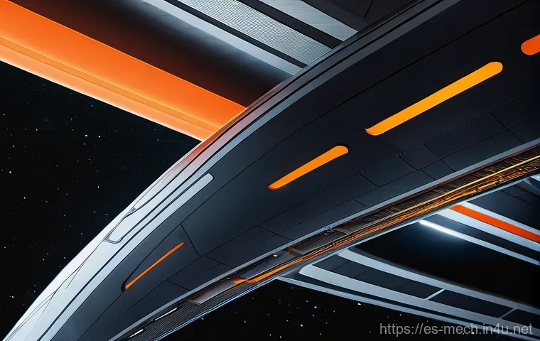 기계공학 세라믹 - **Prompt:** A visually stunning, high-angle shot of a futuristic spacecraft's exterior, showcasing i...