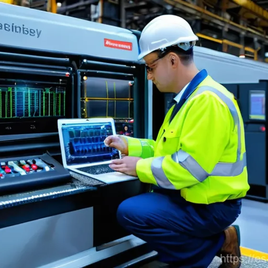 기계공학 진동해석기술 - **Prompt 1: The Machine's Whisper - Early Detection in an Industrial Setting**
    A close-up, highl...