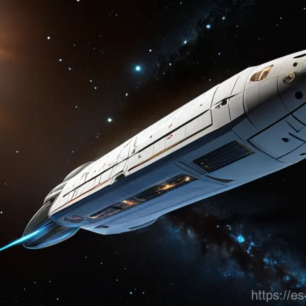 기계공학 우주비행기술 - **Prompt:** A highly detailed, realistic illustration of a cutting-edge, sleek spacecraft showcasing...