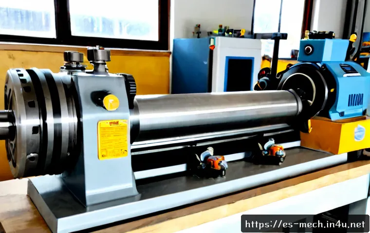 기계공학 구동시스템 - Photorealistic mechanical engineering drive system on a clean industrial workbench, detailed electri...